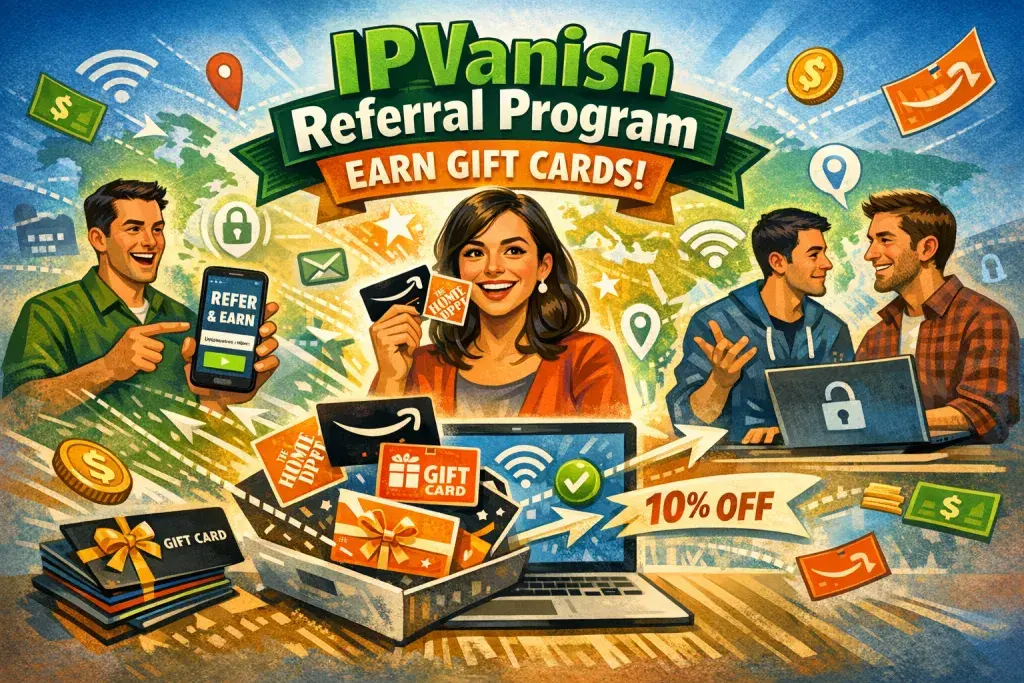 IPVanish Launches Referral Program That Pays Users in Gift Cards